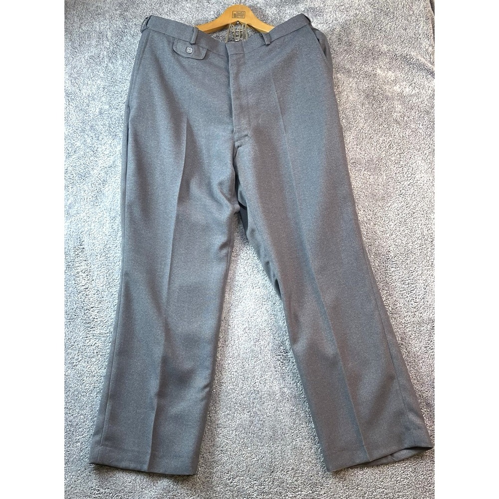 Haband's Fit Forever Men 38 Gray Polyester Jean Pant Stretch Waist